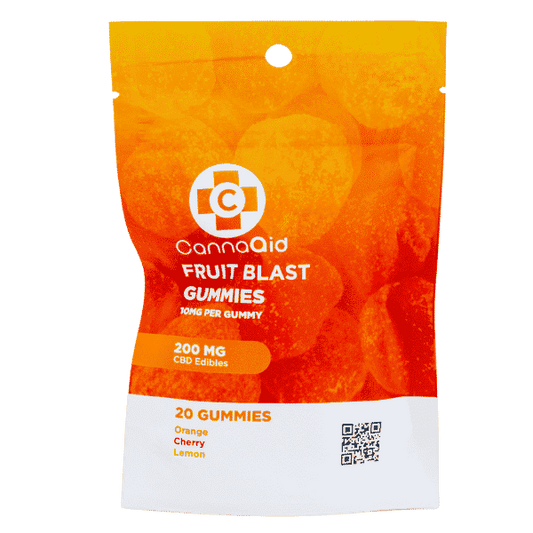CannaAid Fruit Blast CBD Gummies 20ct