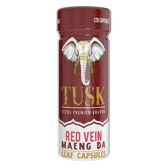 Tusk Ultra Premium Kratom - Red Vein Maeng Da Capsules