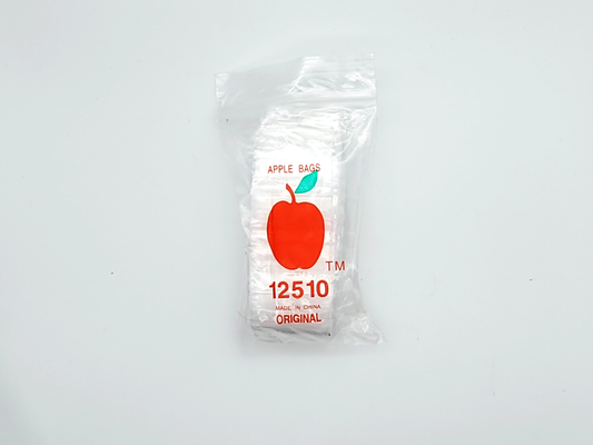 1.25"x 1.0" (12510) Zip Bags, Clear