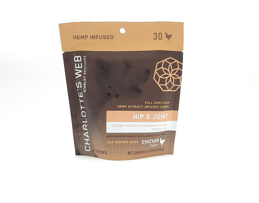 Charlottes Web Stanley Brothers- Hip & Joint Chews with CBD for Dogs 30 per Pack