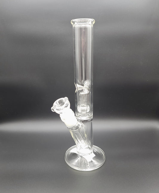12" Clear Straight Tube with Percolator