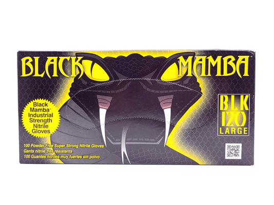 Black Mamba Gloves (No Powder) Large 100/Box