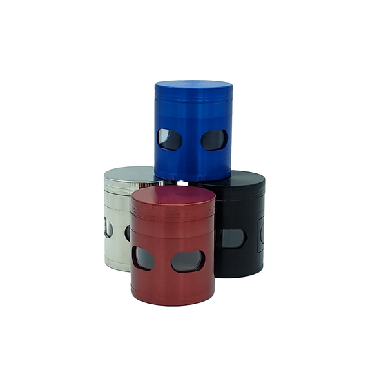 4 Piece 50mm Grinder with Side Window
