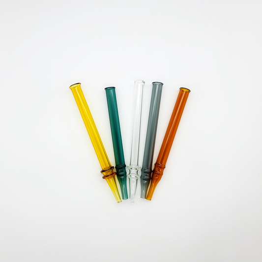 Assorted Color Glass Nectar Straws