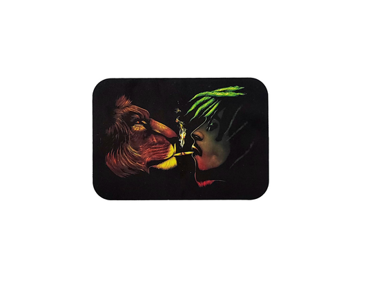 7" x 5" Bob Marley Rolling Tray with Magnetic Lid