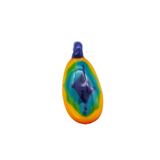 Colorful Glass Pendant Necklace
