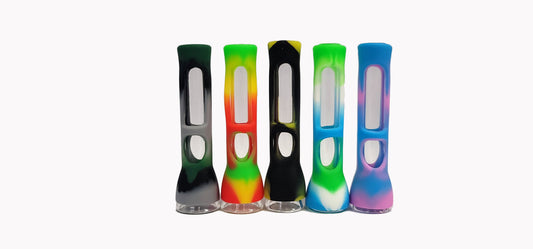3.5" Glass Chillum with Silicone Cover