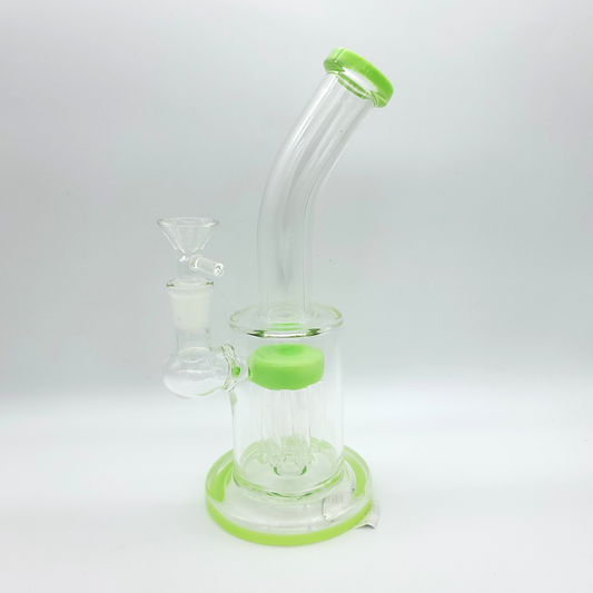 9" Green Thick Glass Rig