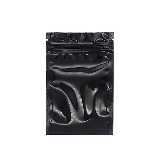 Mylar Bag Black/Clear 1 Gram - 3" x 4.5"