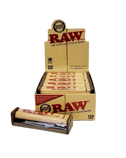Raw Hemp Plastic Hand Roller 110mm