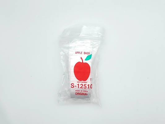 1.25"x 1.0" Skinny (S-12510) Zip Bags, Clear