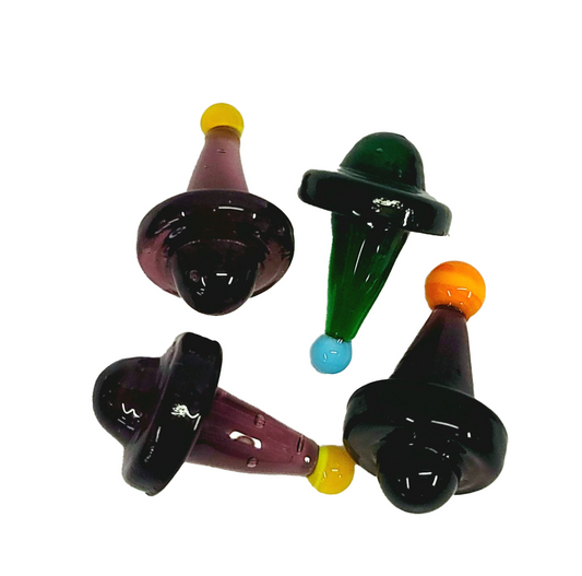Universal Solid Colored Glass UFO Carb Cap
