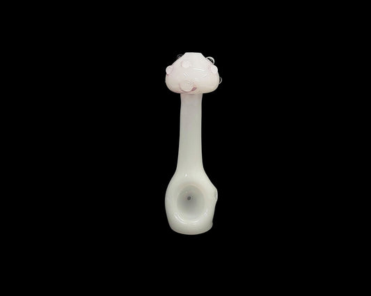 5.5" White Mushroom Hand Pipe