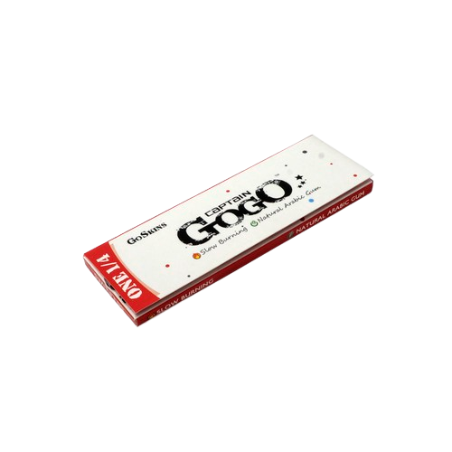 Captain GoGo 1 1/4 Bleached White Rolling Papers