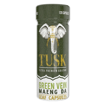 Tusk Ultra Premium Kratom - Green Vien Maeng Da Capsules