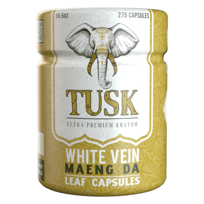 Tusk Ultra Premium Kratom - White Vein Capsules