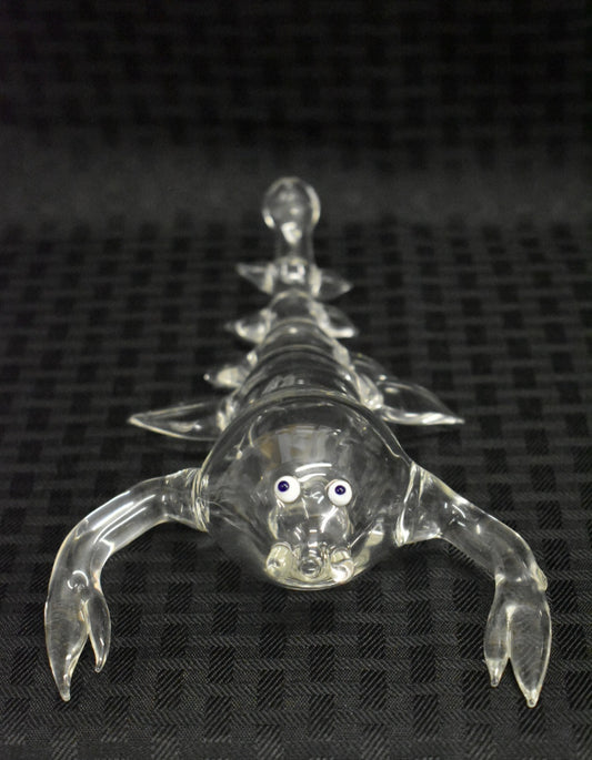 Lobster Clear Glass Bubbler