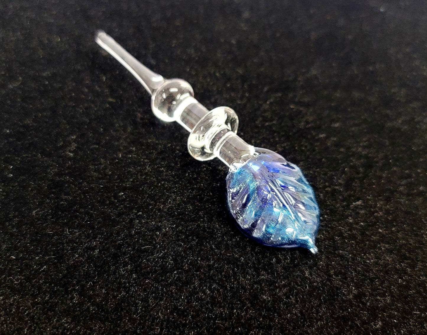 Leaf Design Glass Dabber By Shawn Tucker