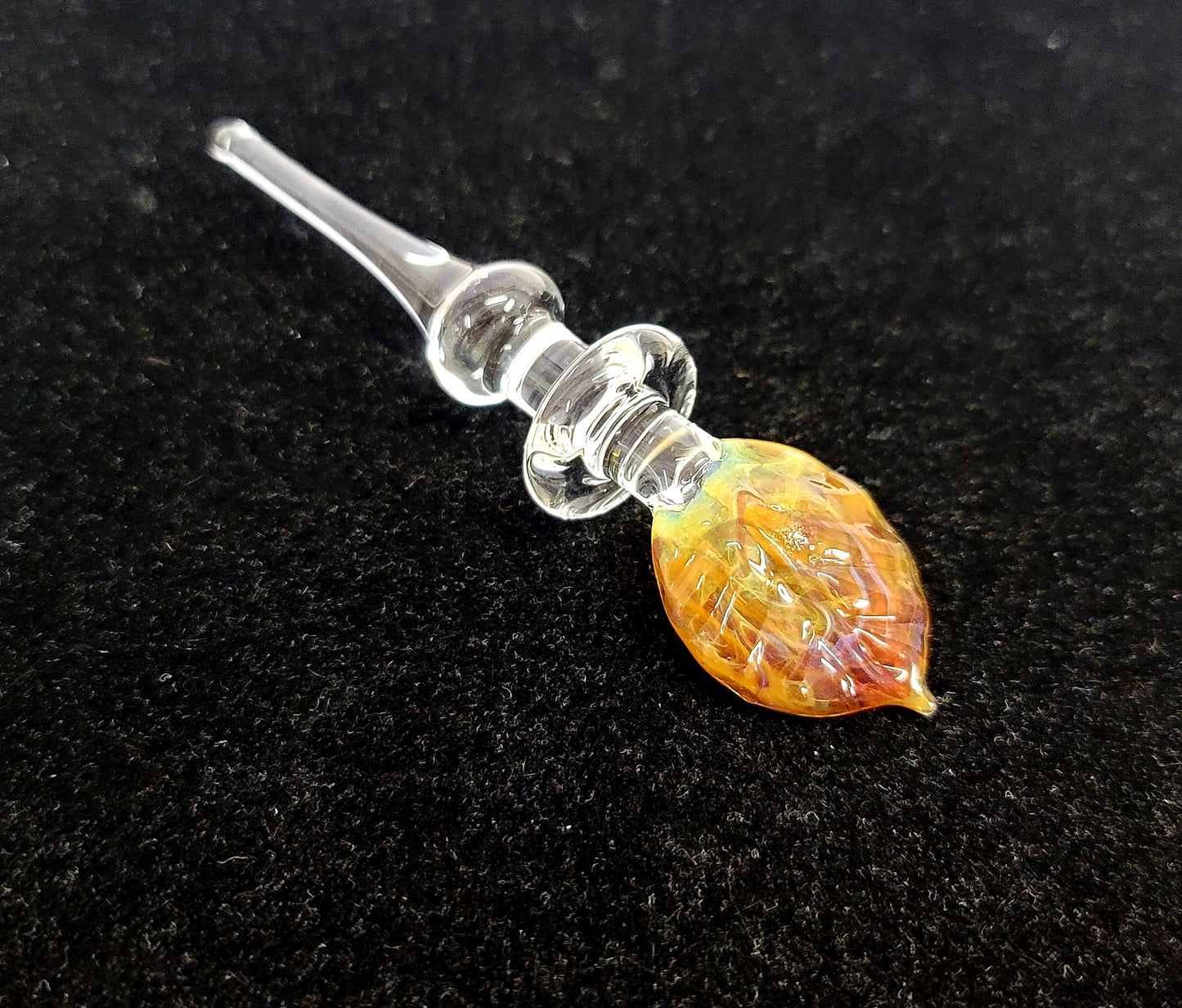 Leaf Design Glass Dabber By Shawn Tucker