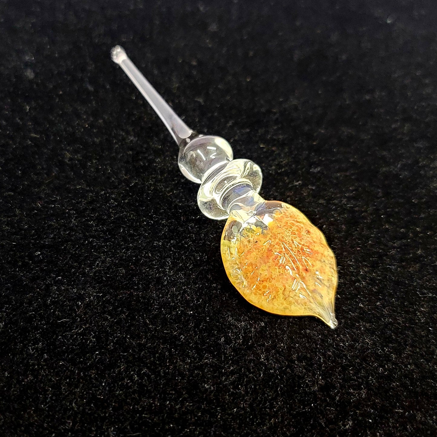 Leaf Design Glass Dabber By Shawn Tucker