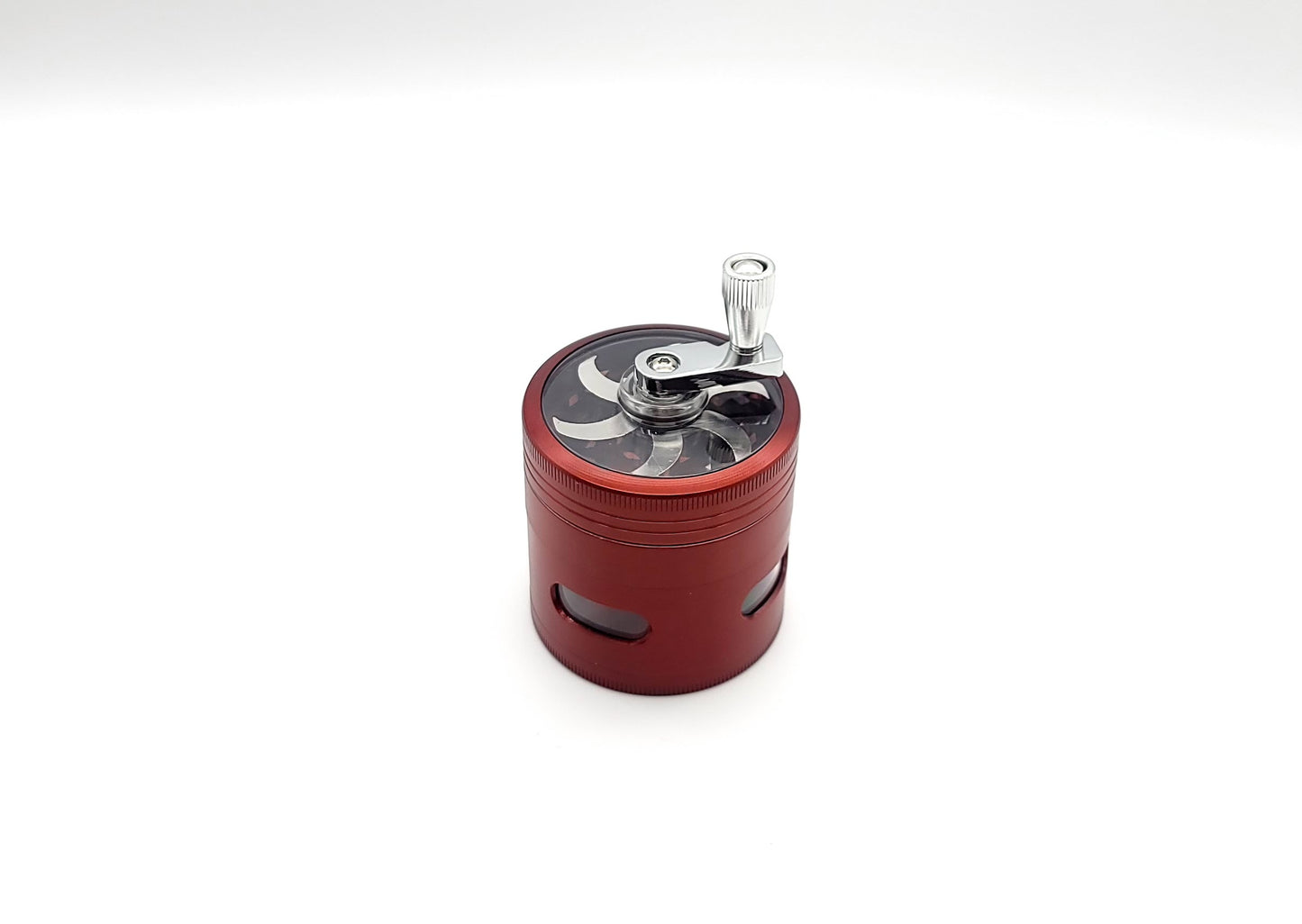 4 Part 53mm Herb Grinder with Handle Window