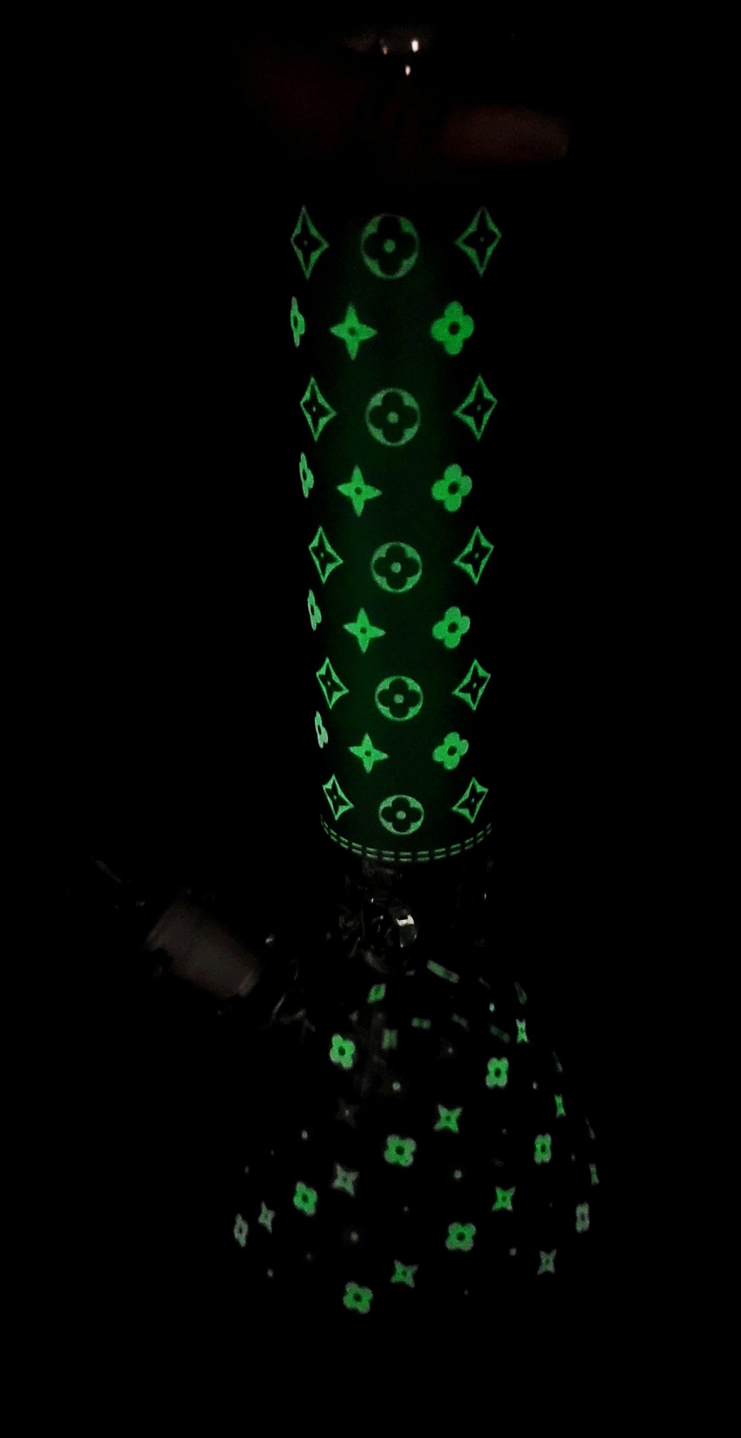 14" Iridescent Glow in the Dark LV Beaker