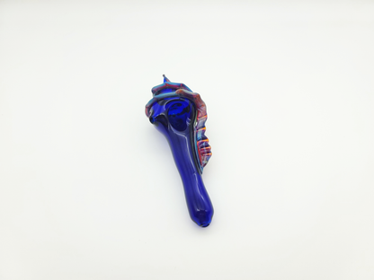 Cobalt Blue Sea Shell Hand Pipes