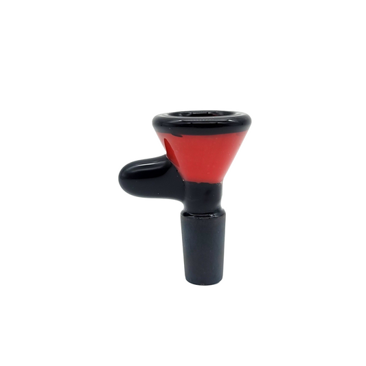 14mm Male Colored Bowl Piece with Handle