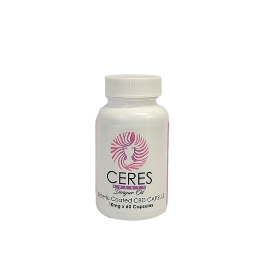 Ceres Bounty Designer Oils - Enteric Coated 10mg CBD Capsules