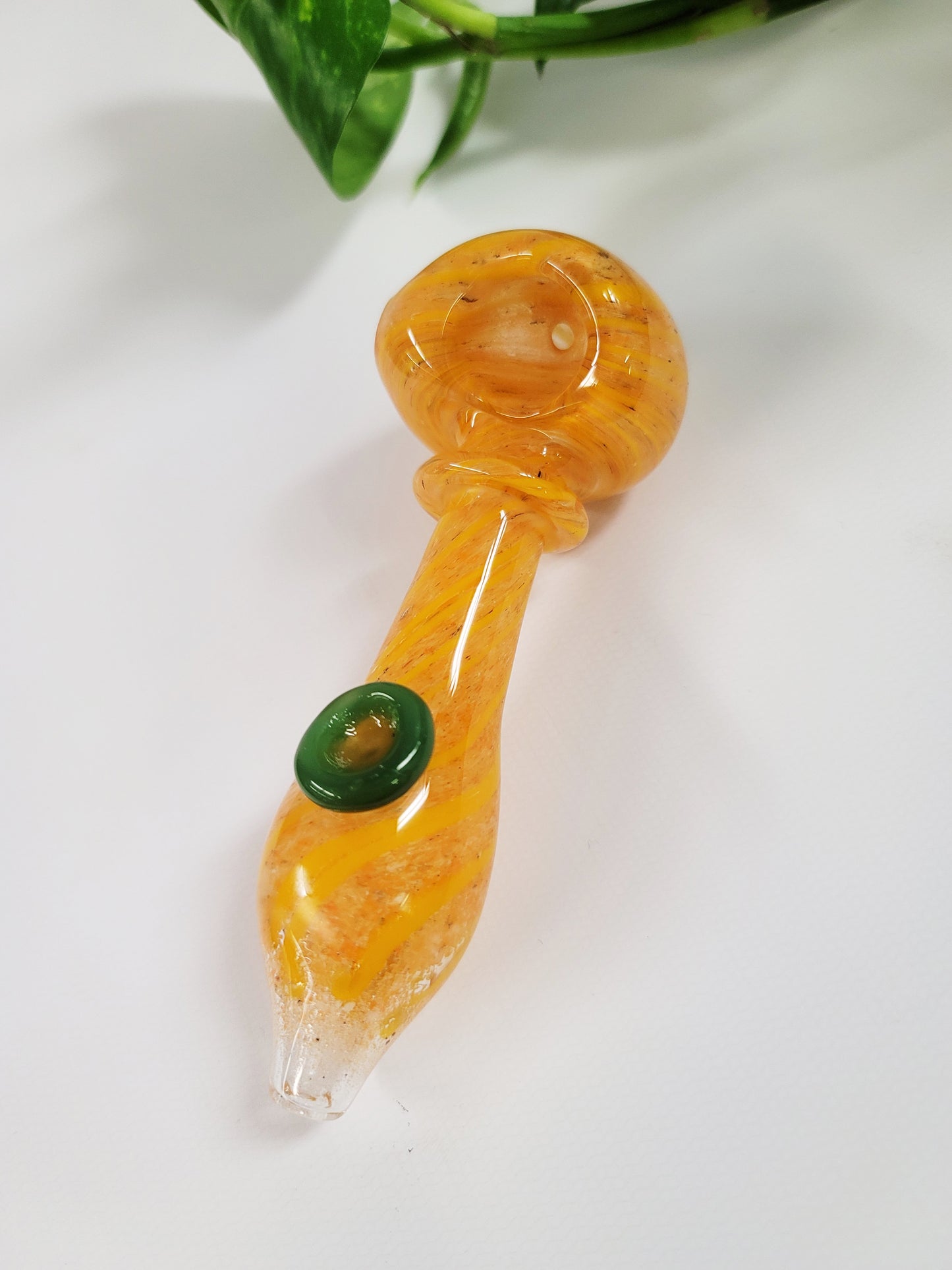 5" Frit Swirl Spoon Pipe