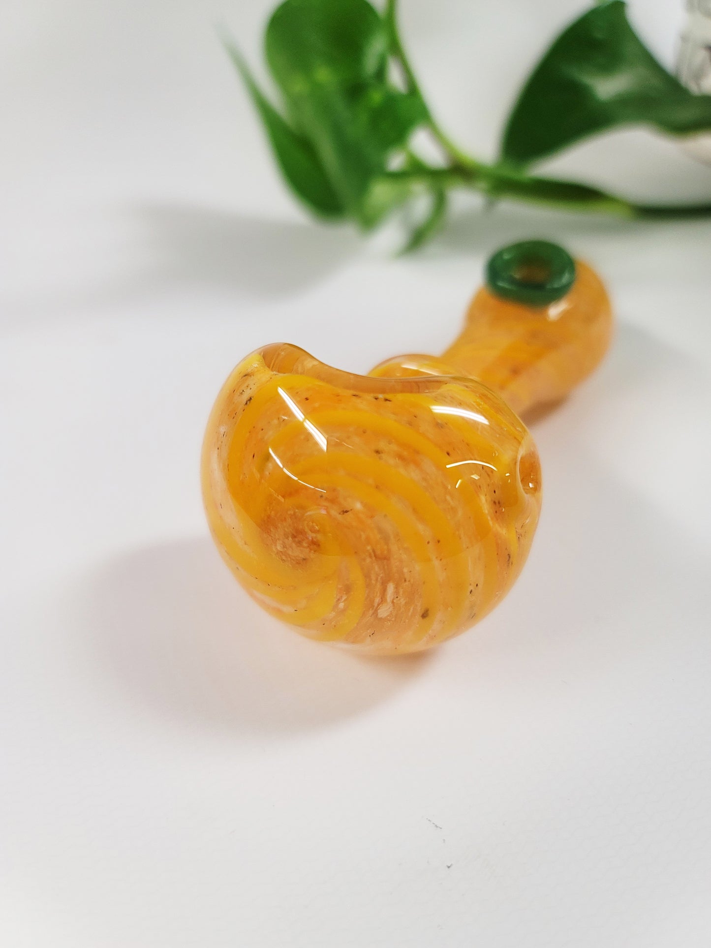 5" Frit Swirl Spoon Pipe