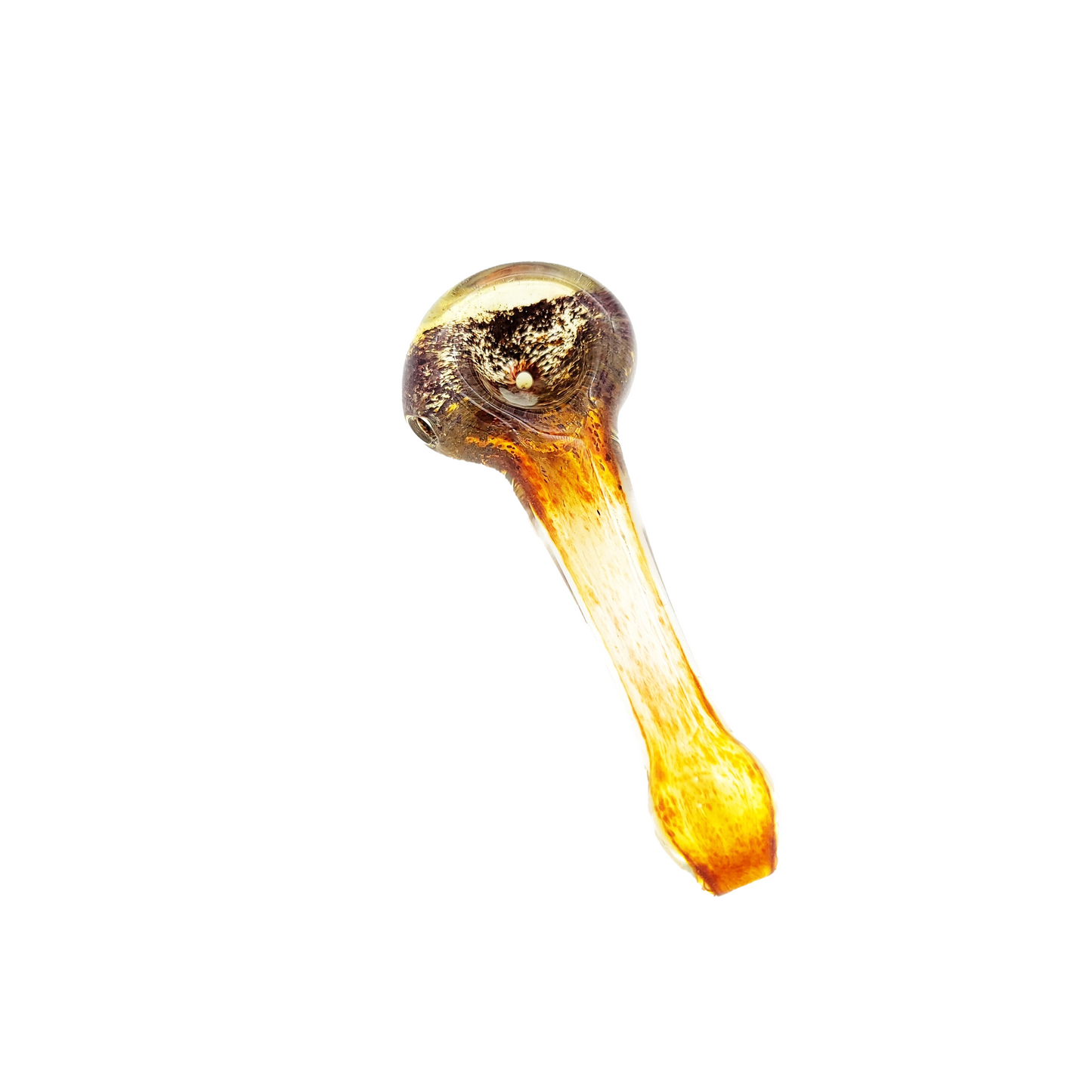 5" Fumed Amber Frit Spoon Pipe