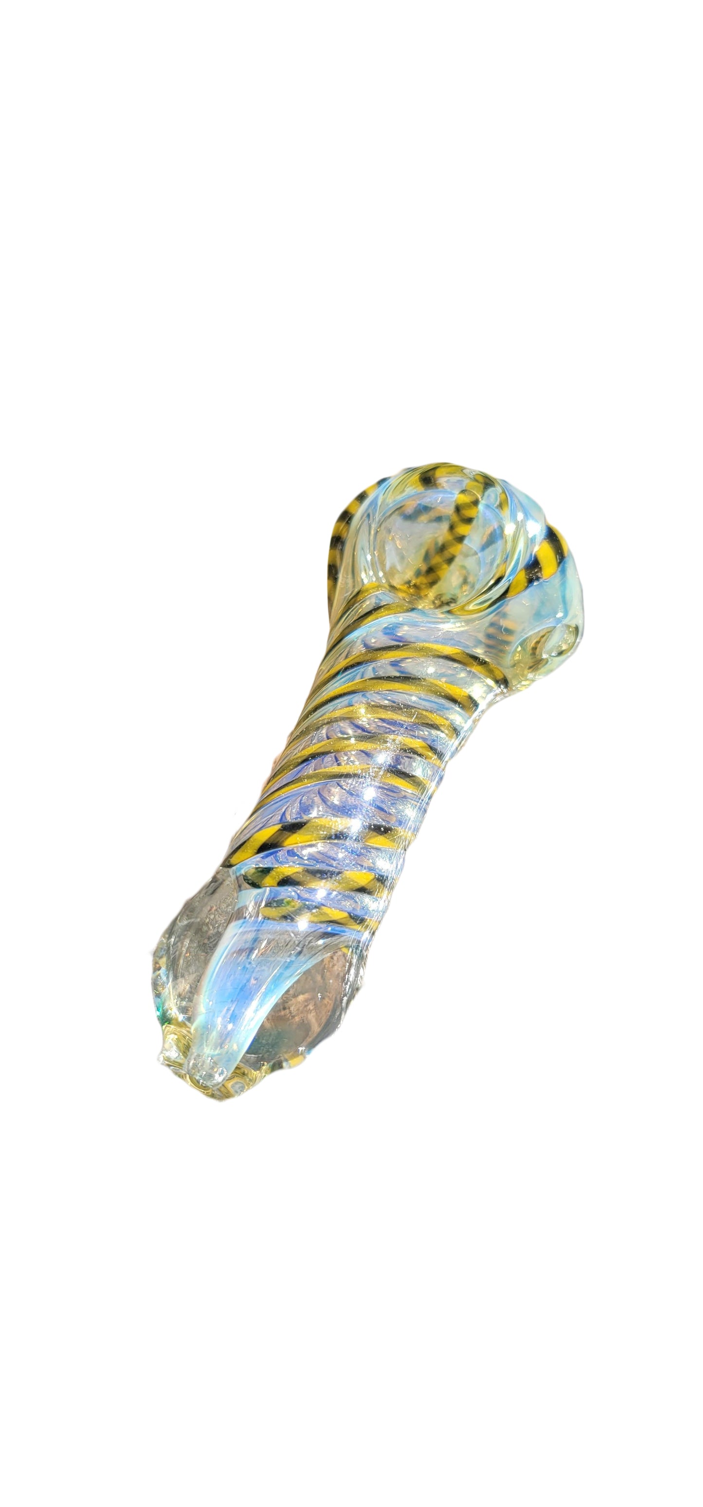 4" Fumed Inside Swirl Spoon Pipe