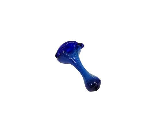 4.5" Galaxy Blue Spoon Pipe with Marble