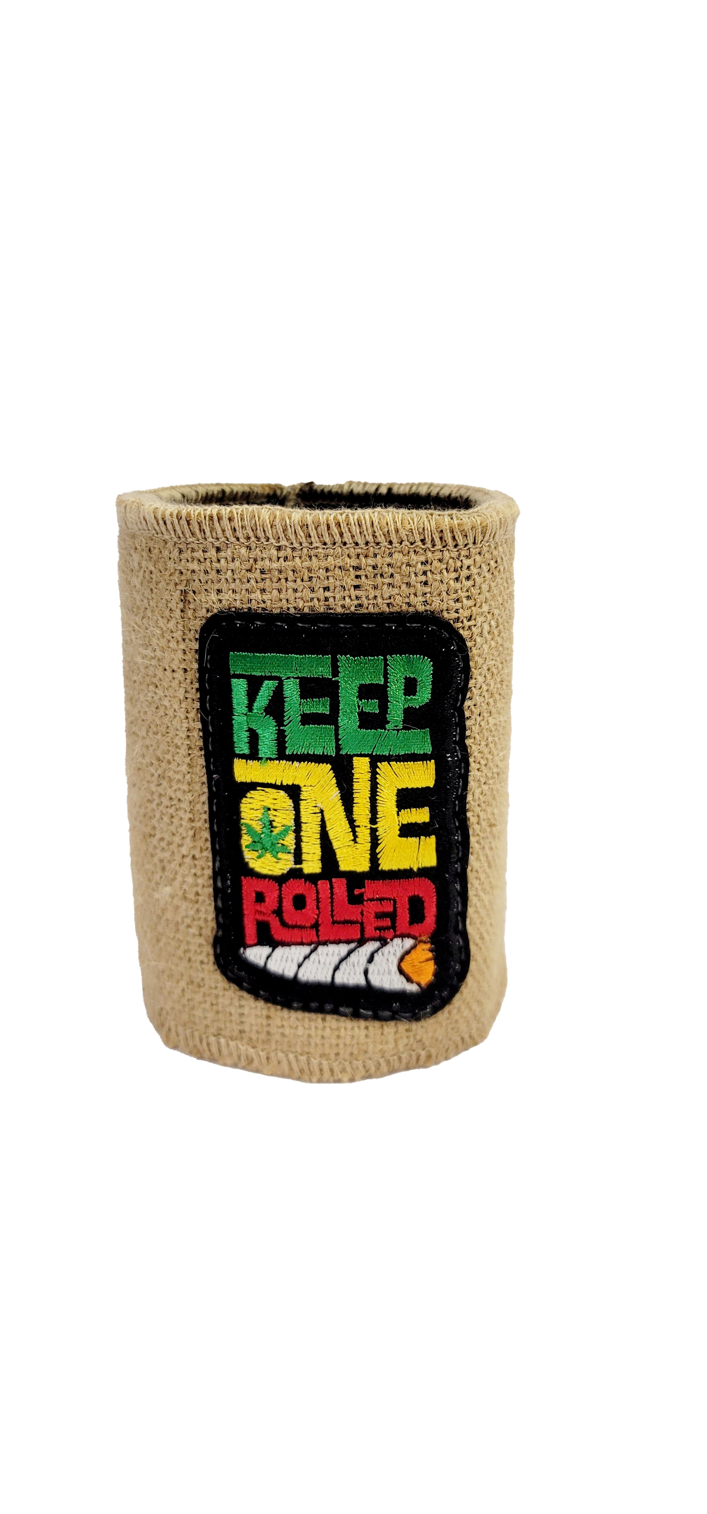 Hemp Burlap Neoprene Can Cooler