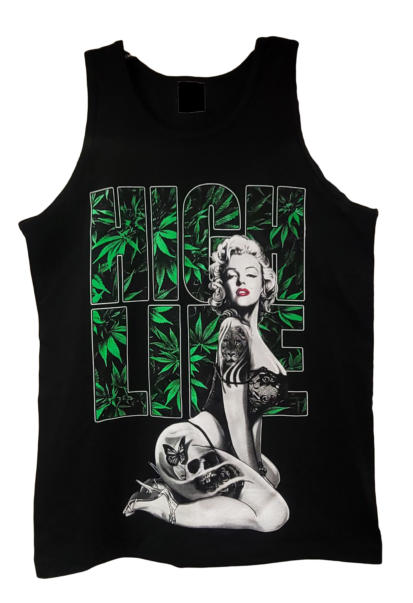 High Life Marilyn Monroe Men's Black Tank