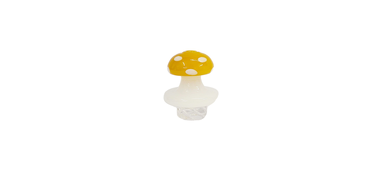 Yellow Mushroom Helix Carb Cap