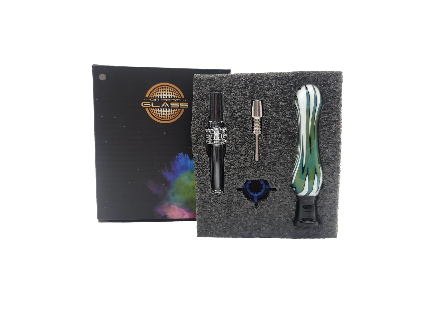 On Point Glass - 4" Wig Wag Nectar Pipe Dual Tip Set 10mm