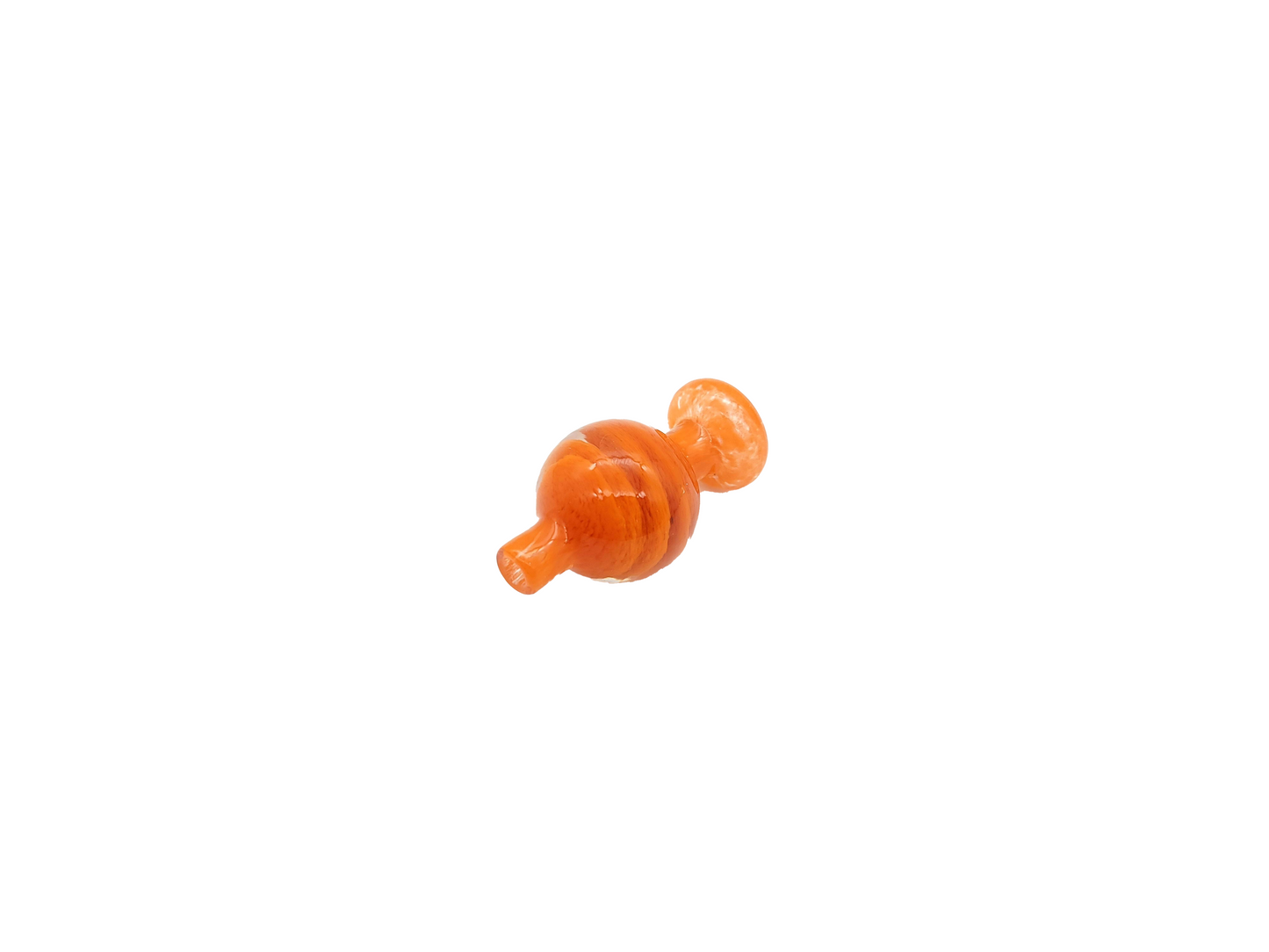 Orange Marble Swirl Bubble Carb Cap