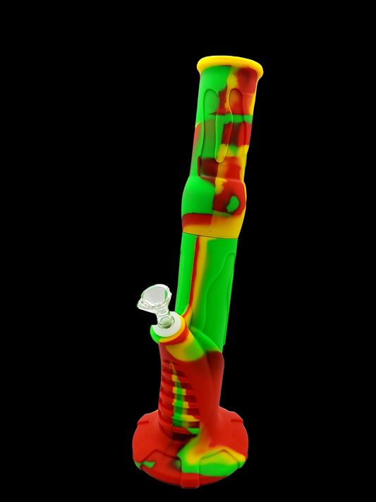 14" Rasta Silicone Straight Tube Water Pipe