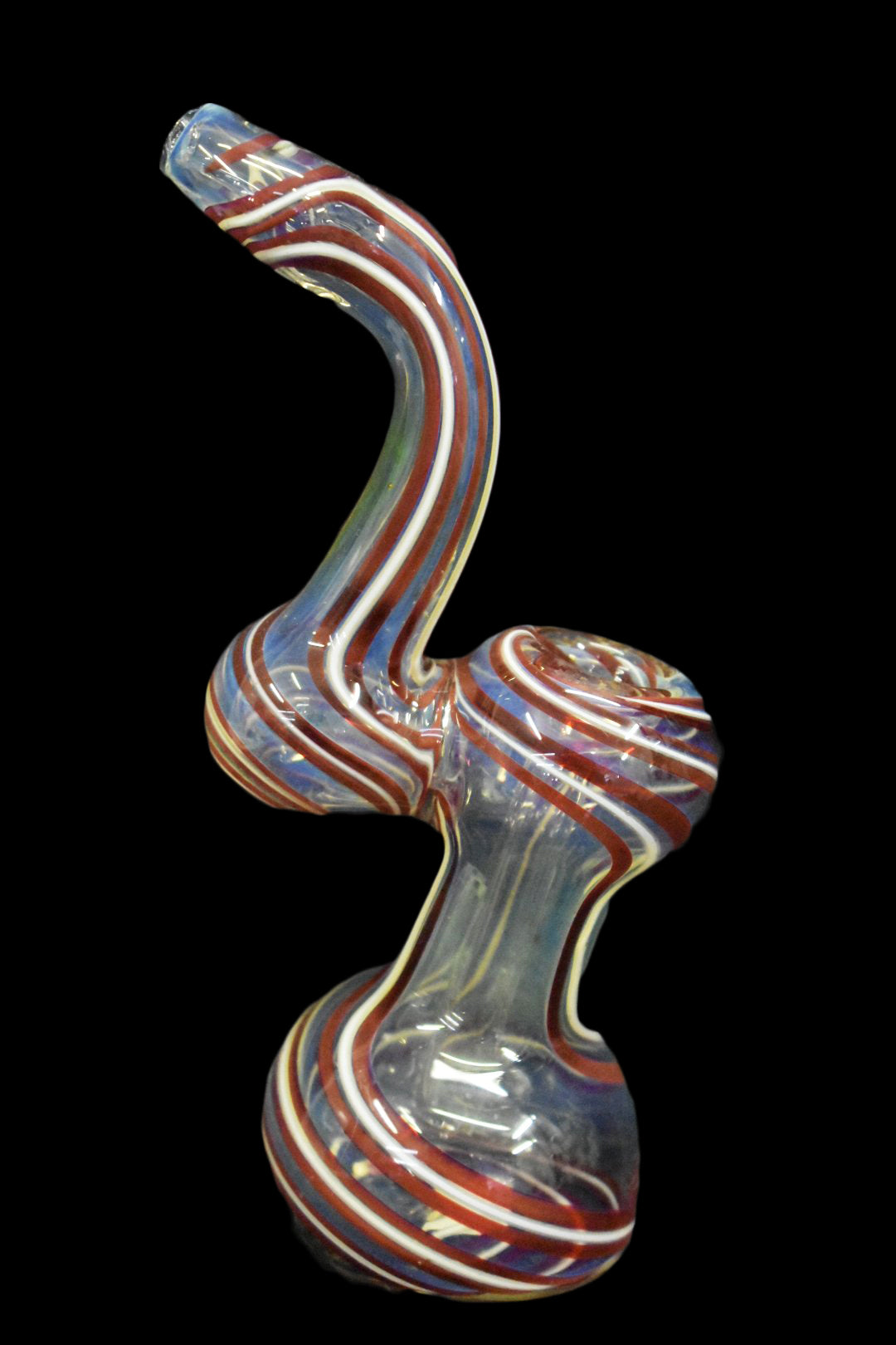 6" Swirl Fumed Sherlock Bubblers