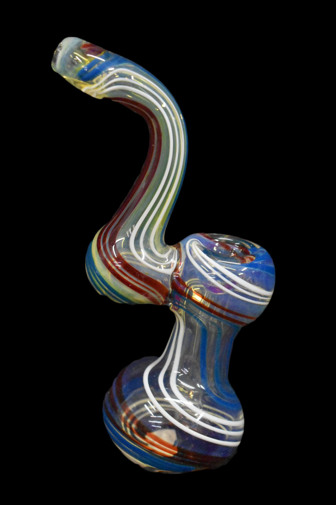 6" Swirl Fumed Sherlock Bubblers