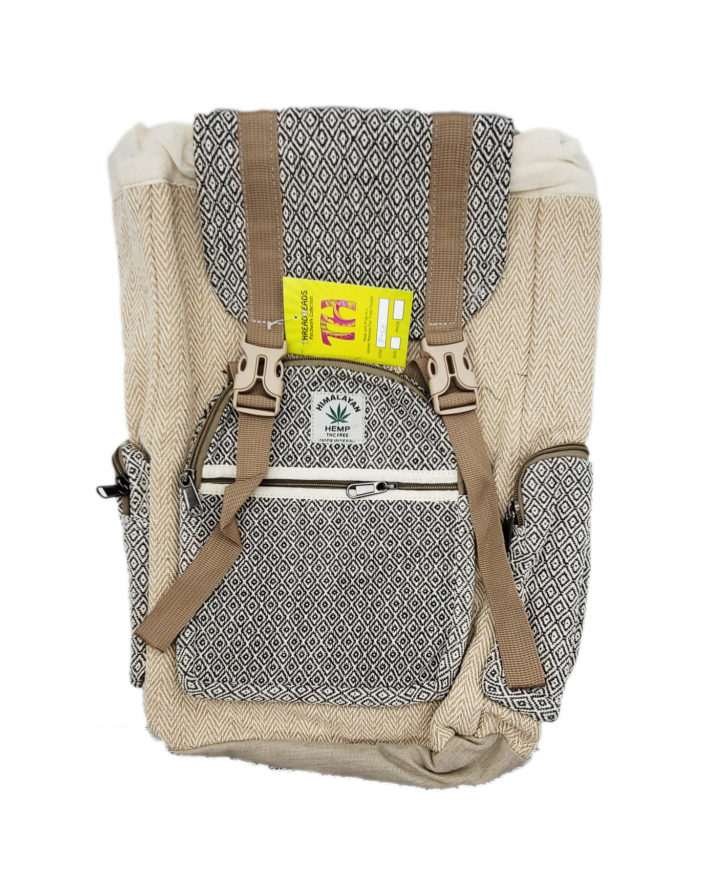 ThreadHeads Himalayan Hemp Diamonds Backpack