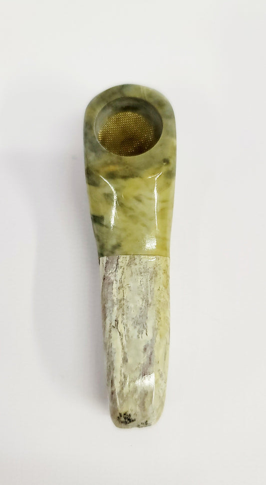 3.5" Two Tone Montana Stone Hand Pipe by Steve Pugh